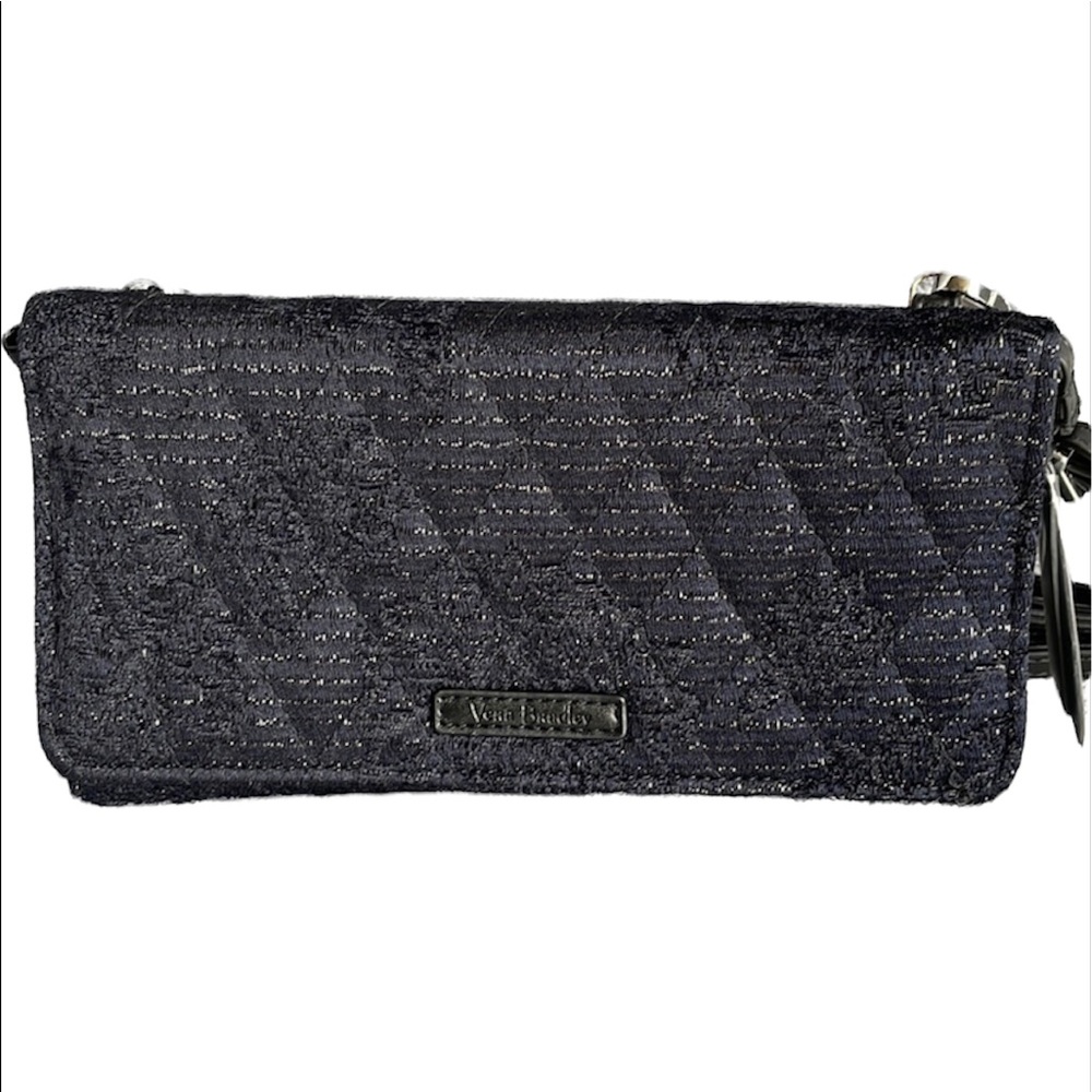 Vera Bradley RFID Wallet Crossbody in Black